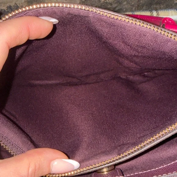 Coach Dark Fuscia Surrey Carryall - Picture 14 of 16